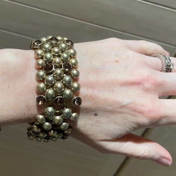 Gold and Brown Bauble Bracelet - Picture 4 of 4